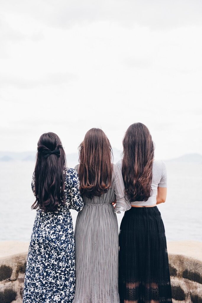 women, back, fashion, hair, long hair, hairstyles, dresses, style, stylish women, women's fashion, outdoors, people, women, women, women, women, women, hair, long hair